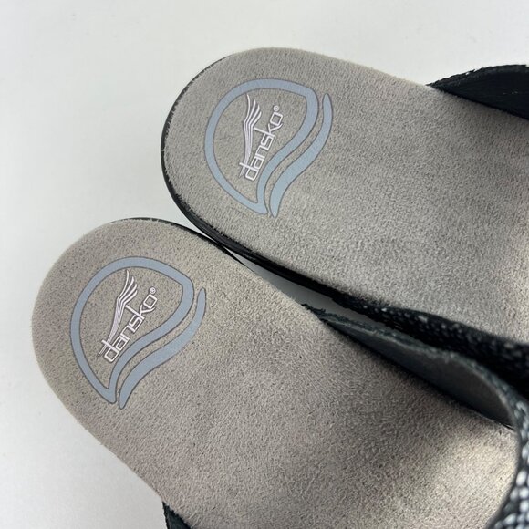 Dansko Womens Sophie Black Shagreen Dot Sandals Comfort size 38 US 7.5 8 - Picture 12 of 15